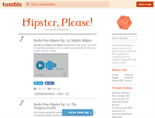 Tablet Screenshot of hipsterplease.com
